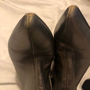 Joe fresh kitten heel silver booties